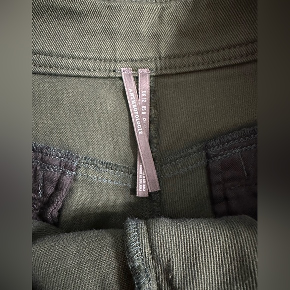 NWOT By Anthropologie Dark Green Utility Buckle Cargo Shorts - Picture 10 of 10